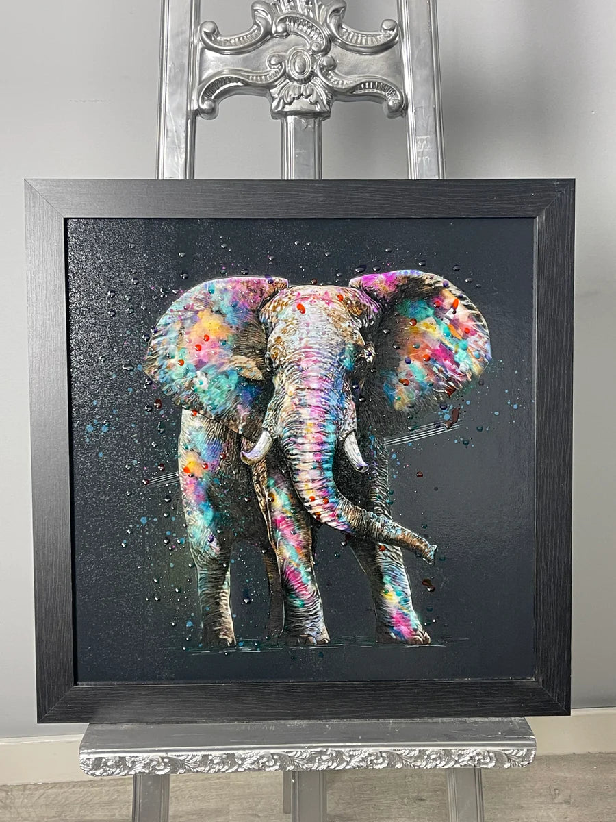 Over Varnish - Colourful Elephant