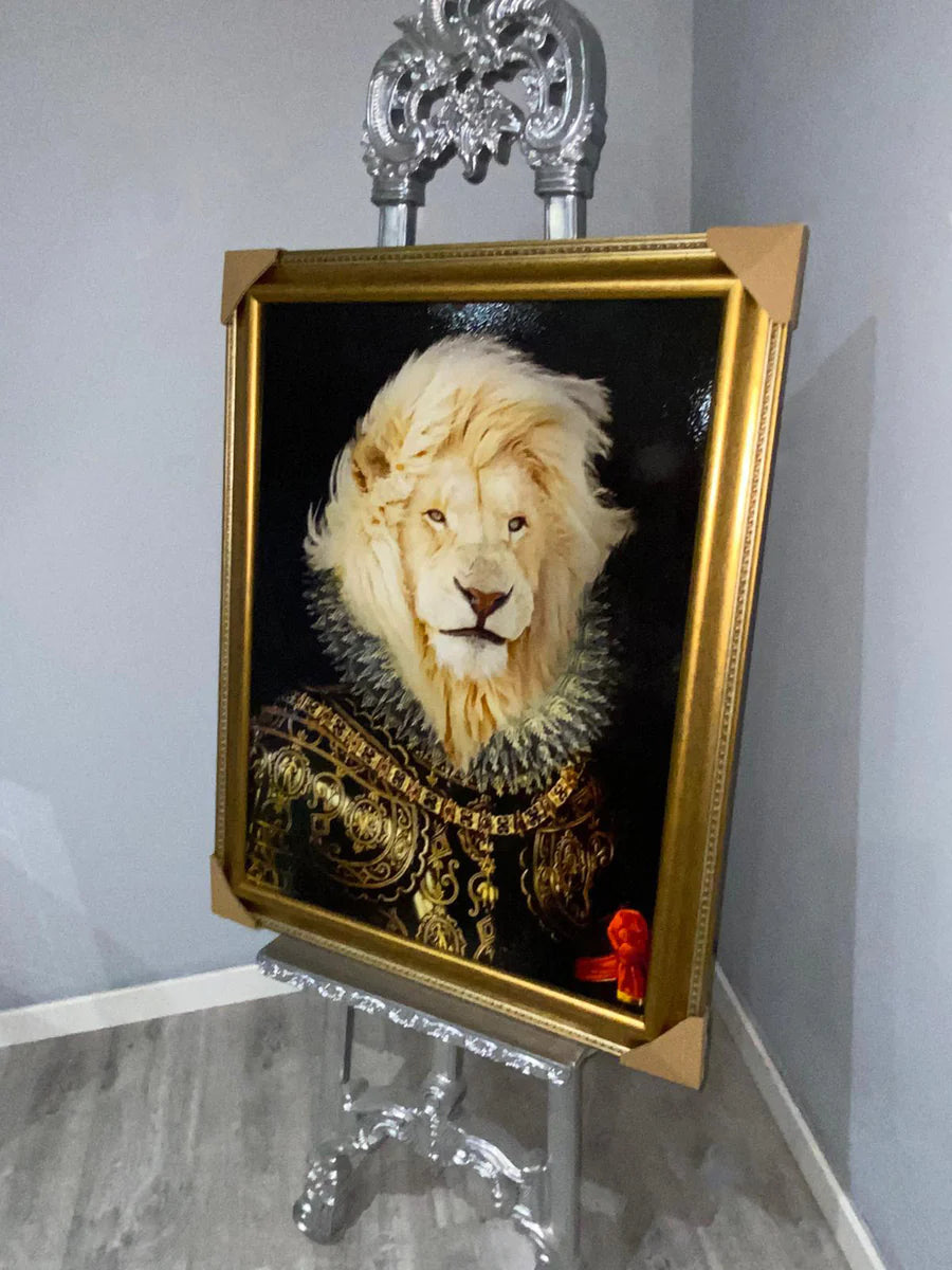 Over Varnish - Regal Lion Portrait