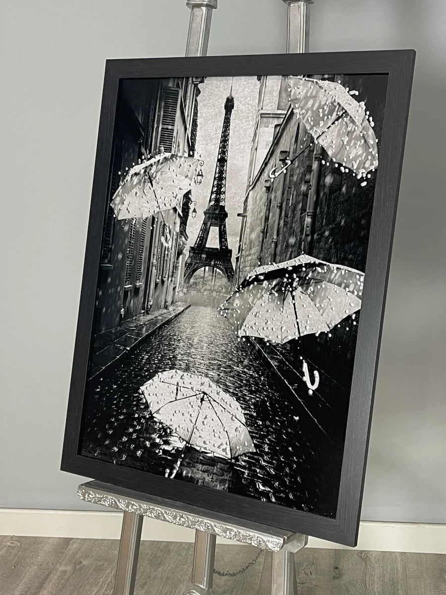 Over Varnish - Silver Umbrellas In Paris