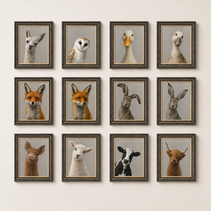 Curious Range Wall Art - Curious Highland Cow - Framed Wall Art