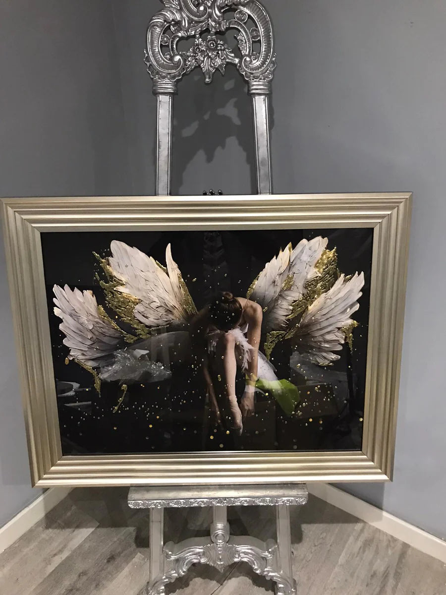 Over Varnish - Ballerina With Gold Wings