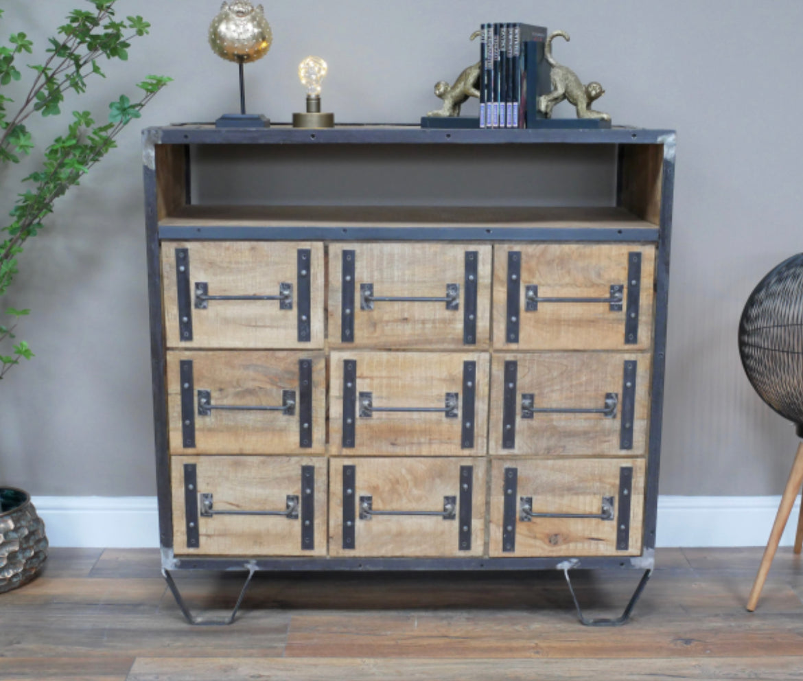 Special Offer - Storage - Industrial cabinet made from mango wood and iron