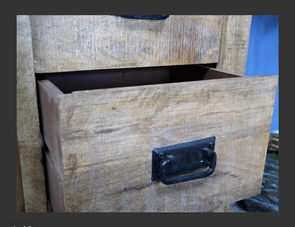 Special Offer - Storage - Industrial Cabinet made from iron and mango wood