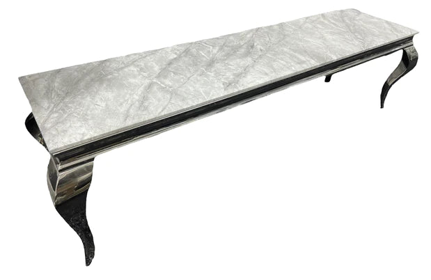 Marble tv online console table