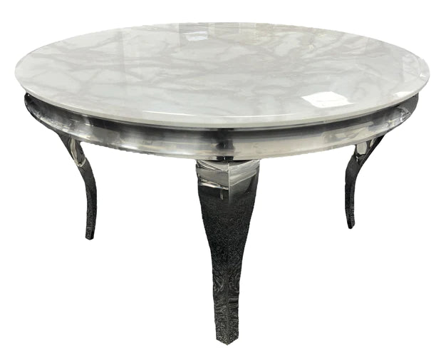 Furniture - Marble - Round Dining Table - Lewis