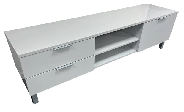 Furniture - High Gloss Grey - Large TV Unit - Milan