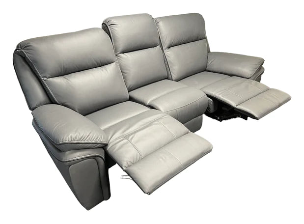 Furniture - 3 Seater Reclining Sofa - Leather Aire