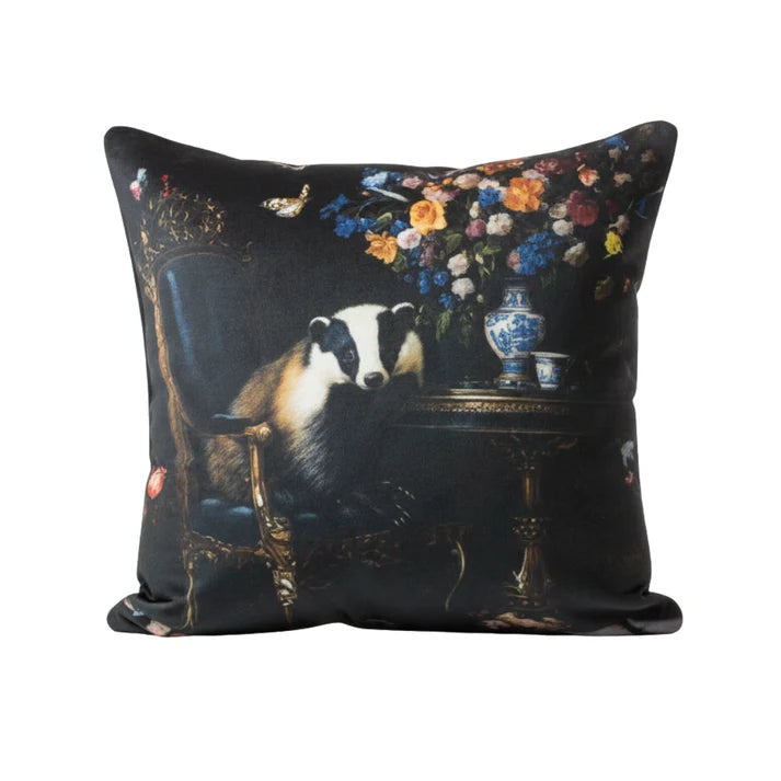 Stately Range Cushion - Curiosity Badger