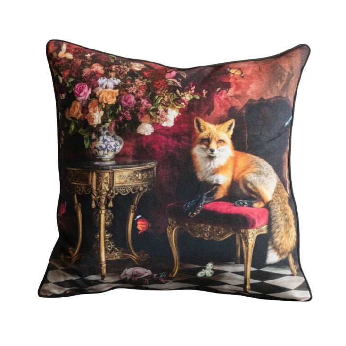 Stately Range Cushion - Curiosity Fox