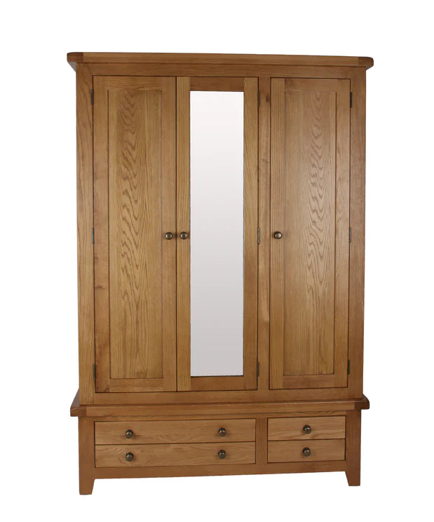 Furniture - Oak - Large Wardrobe - Torino