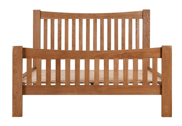 Furniture - Oak - 4'6" Double Bed - Torino