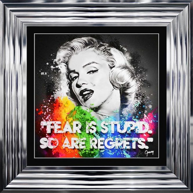 Icon - Marilyn Monroe- Fear Is Stupid, So Are Regrets - Greavesy