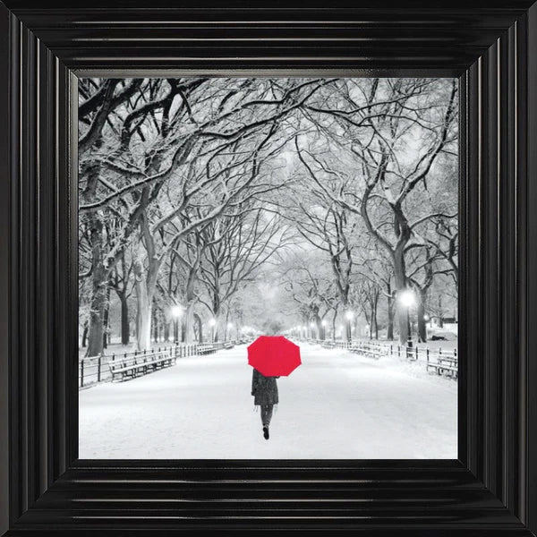 Glass Wall Art - Thinking Of You - Red
