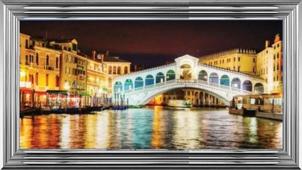 Glass Wall Art - Rialto Bridge