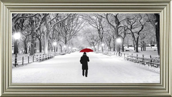 Glass Wall Art - In Thoughts Of You - Red