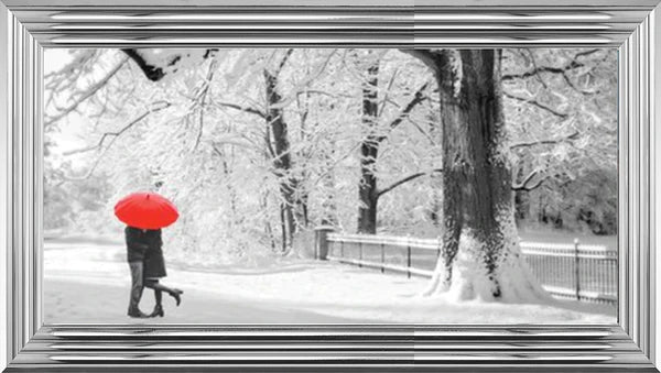 Glass Wall Art - Romance In The Park