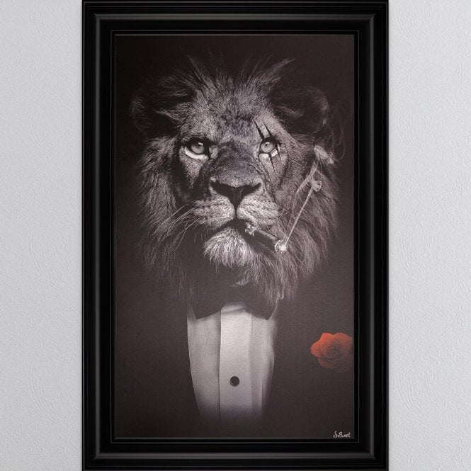 Sylvain Binet - Black And White Lion