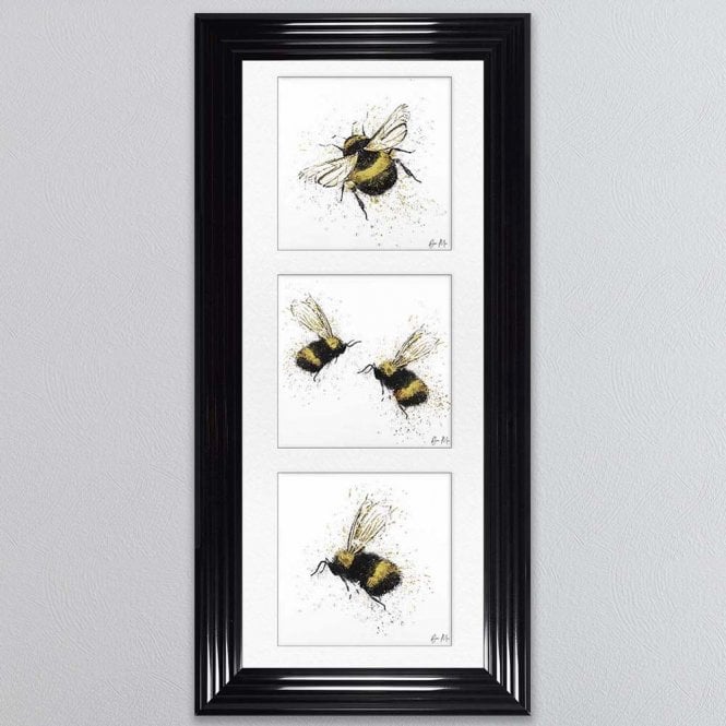 Bee - Triptych Three Bees