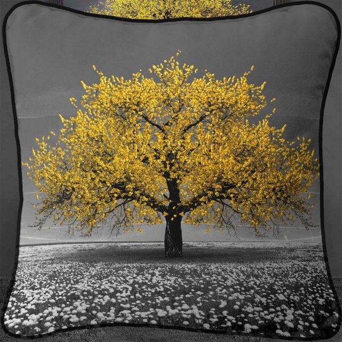 Tree - Cherry Tree Cushion - Yellow