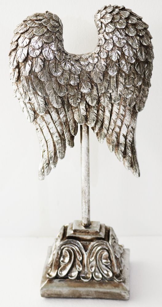 Home Decor - 17" Angel Wing on Stand