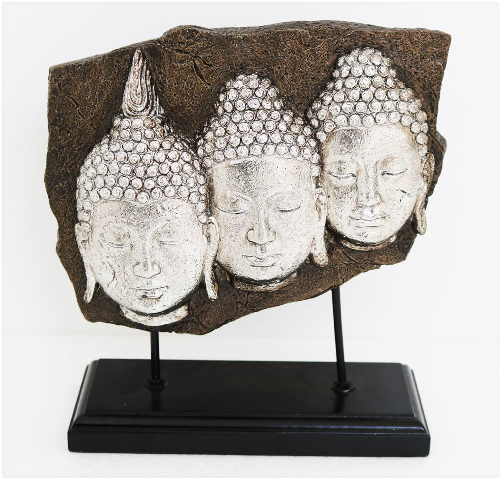 Home Decor - 3 Buddha Heads