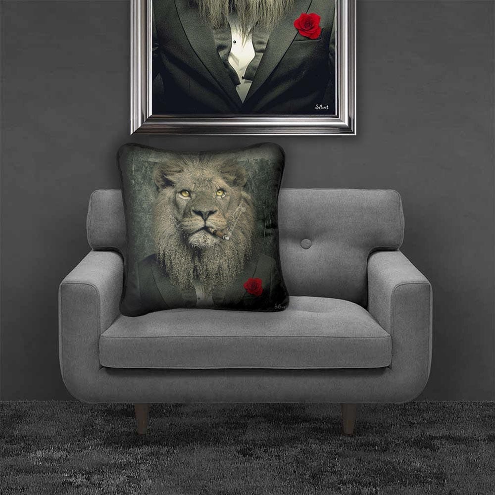 Sylvain Binet - Lion Mafia Cushion