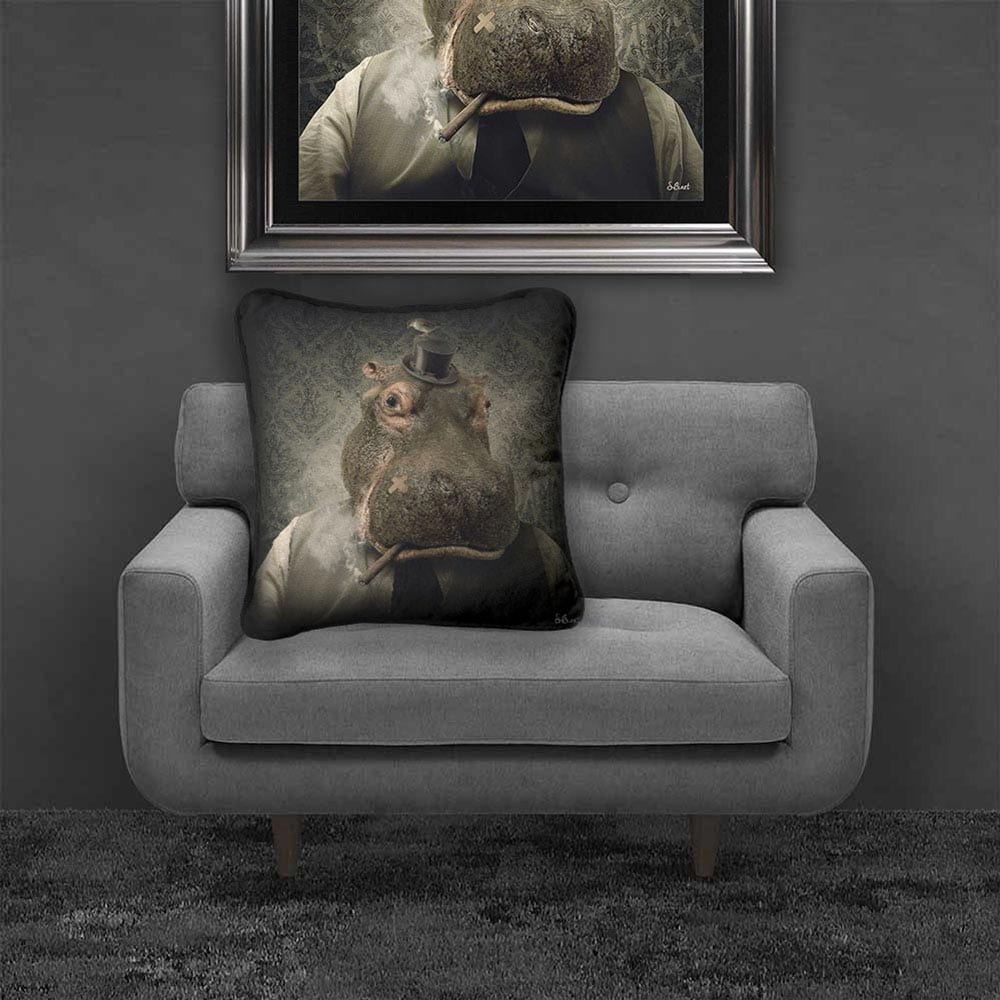 Sylvain Binet - Hippo Mafia Cushion