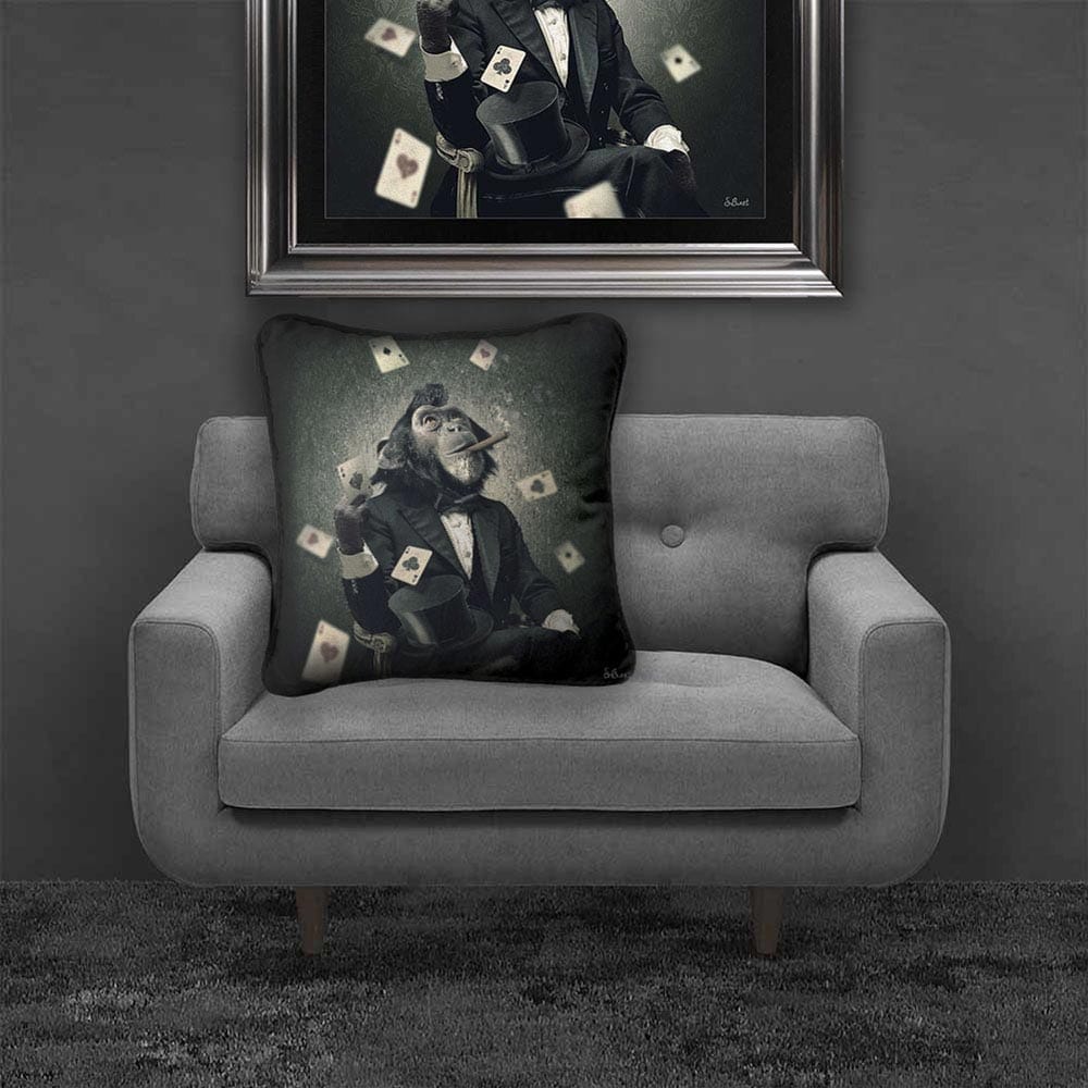 Sylvain Binet - Poker Monkey Cushion