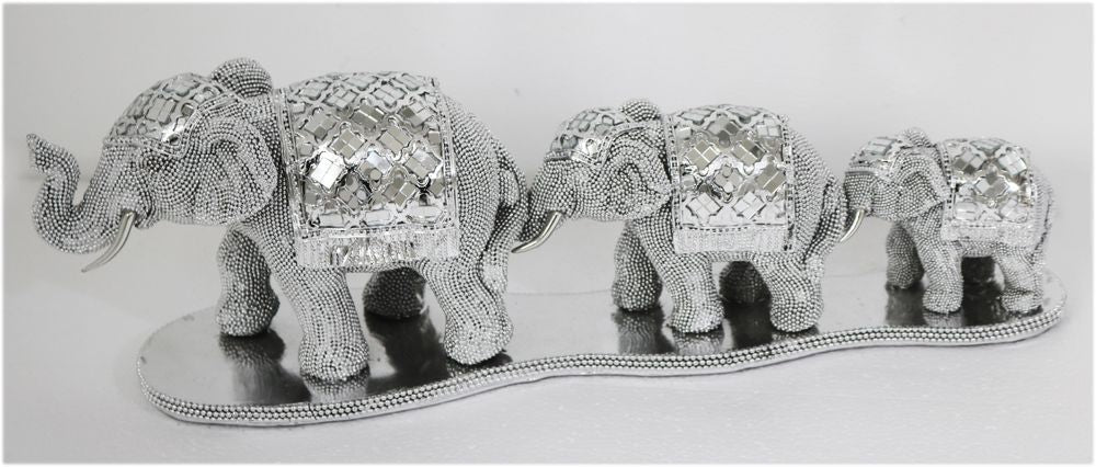 Home Decor - 19" Trio Elephants