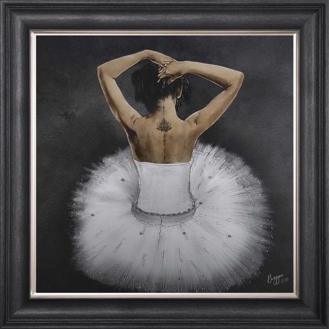 Ballerina - Sitting Ballerina White Background