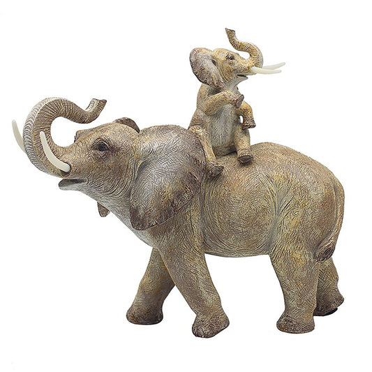 Home Decor  -  Elephant with Calf  - Medium