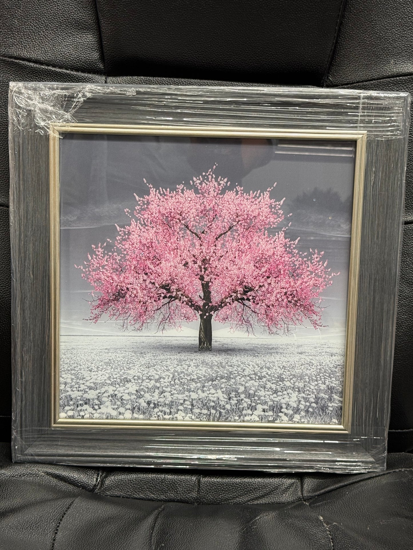 Glass Wall Art - Mini Cherry Tree (Pink)