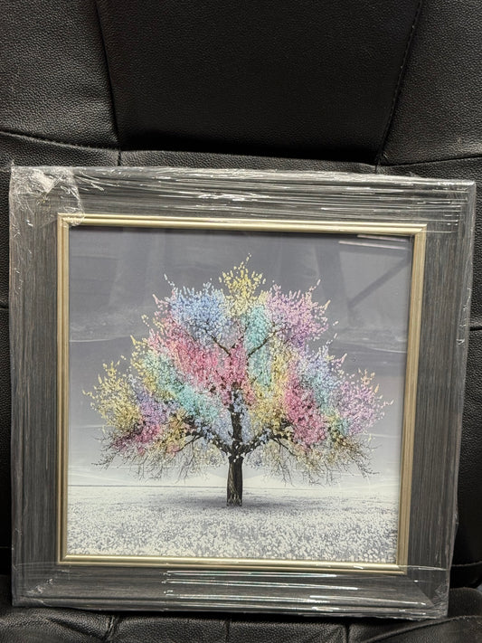 Glass Wall Art - Cherry Tree (Multi)