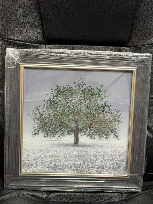 Glass Wall Art - Mini Cherry Tree (Green)