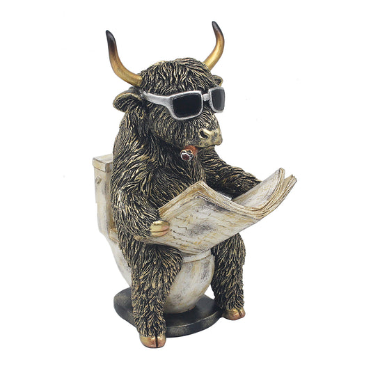 Home Decor -  Loo-Time Highland Cow