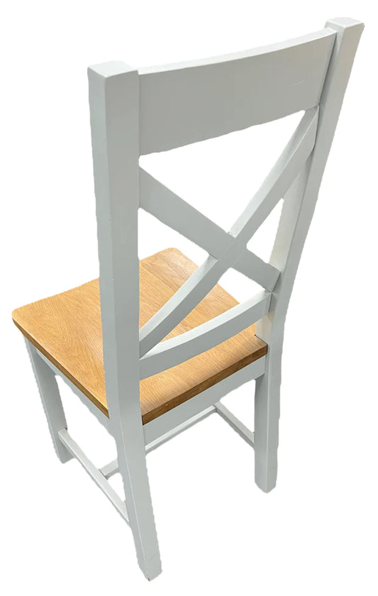 Furniture  -  Oak  - Cross Back Chair -  Lucca