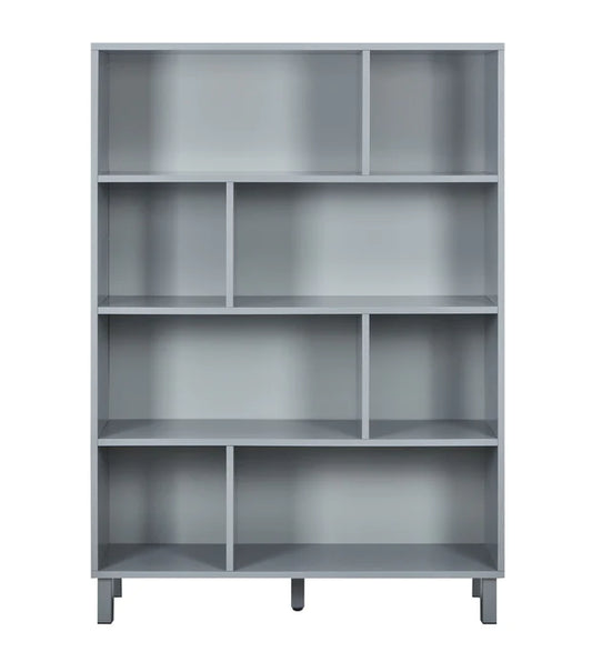 Furniture  -  High Gloss Grey  -  Bookcase  -  Milan