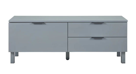 Furniture  -  High Gloss Grey  -  Small TV Cabinet  -  Milan