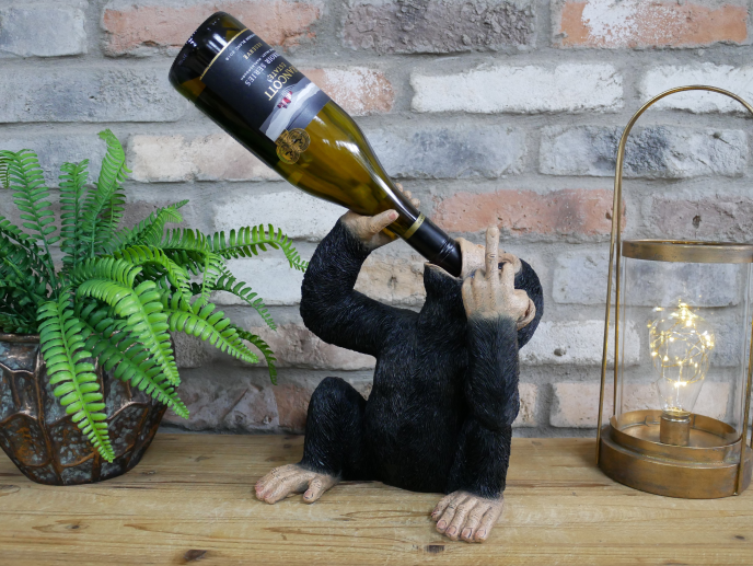 Home Decor  -  Up Yours Monkey Wine Holder No 2