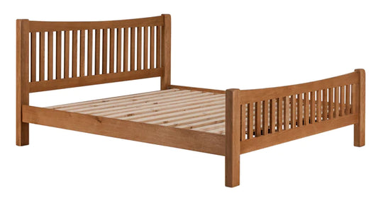 Furniture  -  Oak  -  5' King Size Bed  -  Torino
