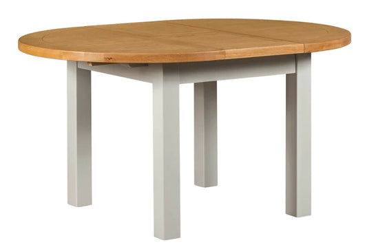 Furniture  -  Oak  - Extending Round Dining Table  -  Lucca