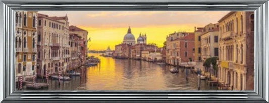 Glass Wall Art  -  Twilight In Venice