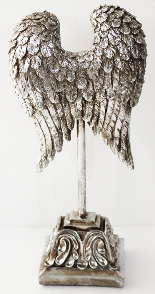 Home Decor  -  17" Angel Wing on Stand