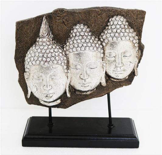 Home Decor  -  3 Buddha Heads