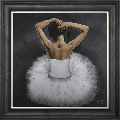 Ballerina  -  Sitting Ballerina  White Background